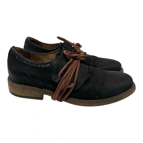 John Fluevog Warde Black Leather Oxford Unisex Handcrafted Shoes Men’s 7 Women 9 - Picture 8 of 16